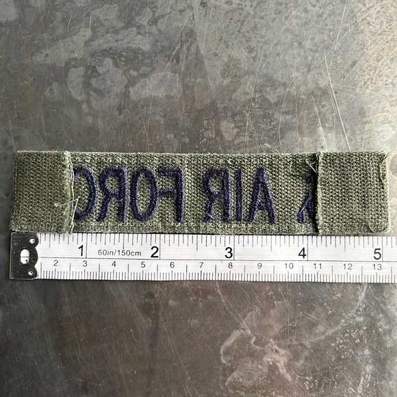 U.S. AIR FORCE embroidered tape patch - Vintage - Picture 10 of 10